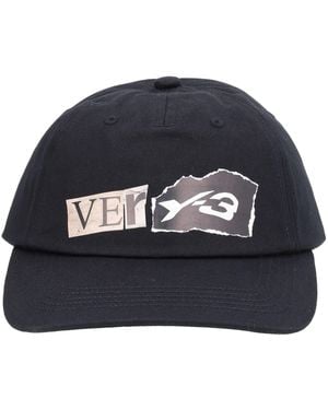Y-3 Logo Print Baseball Hat - Blue