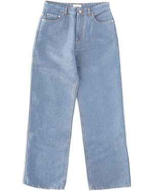 Ganni Cotton Denim Jeans - Blue