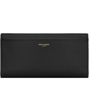Saint Laurent Portafoglio Con Zip - Black