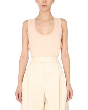 Bottega Veneta Light Jumper Without Sleeves - Natural