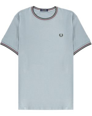 Fred Perry T-Shirt With Logo - Blue