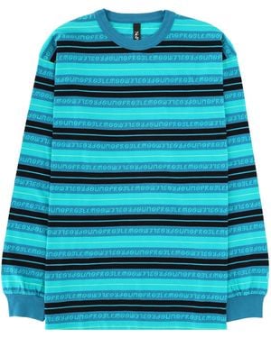 No Problemo T-Shirt A Righe Jacquard - Blue