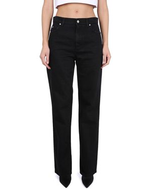 Dolce & Gabbana JEANS FLARE IN DENIM DI COTONE - Nero