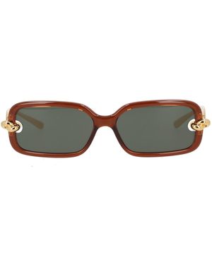 Bottega Veneta "Knot" Sunglasses - Green
