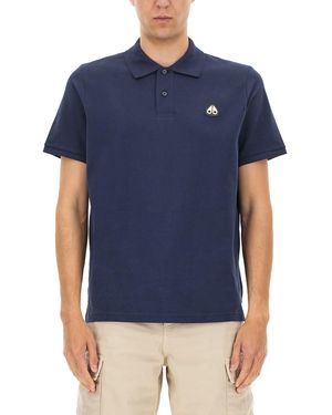 Moose Knuckles "Everett" Polo Shirt - Blue