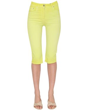 MSGM Mid-Length Slim Fit Jeans - Yellow