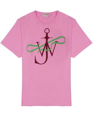 JW Anderson T-Shirt With Logo - Pink