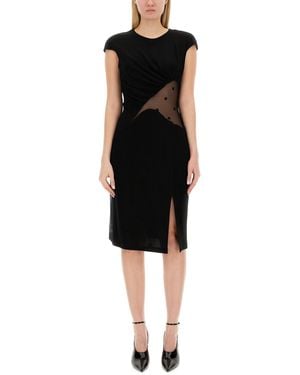 Givenchy Chic Mini Draped Dress For - Black