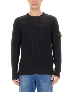 Stone Island Maglia Con Logo - Nero
