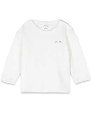 Teddy & Minou M/Long T-Shirt - White