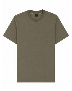 BOSS T-Shirt Con Logo - Green