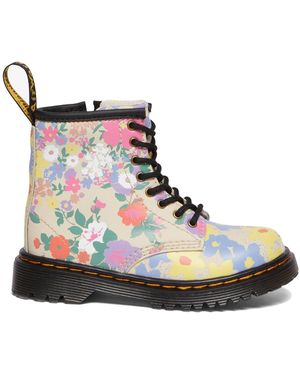 Dr. Martens "Floral Mash Up" Boots - Blue