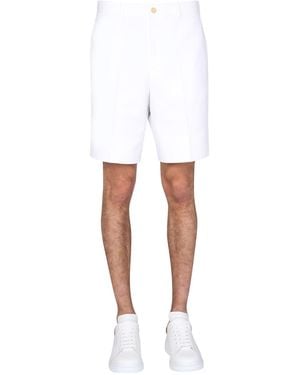 McQueen Tailored Bermudas For - White