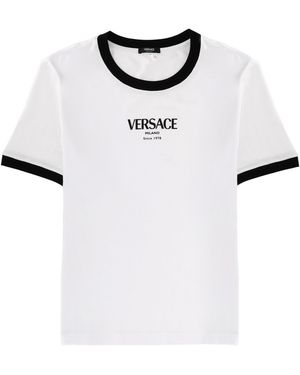 Versace T-Shirt With Logo - White