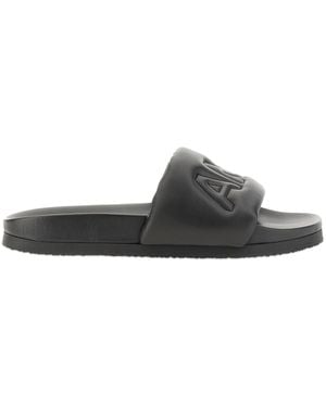Ambush Leather Slide Sandal - Grey