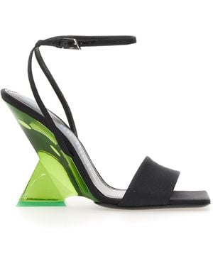 The Attico Chic Multi-Colour Sandals With 10.5Cm Heel - Green