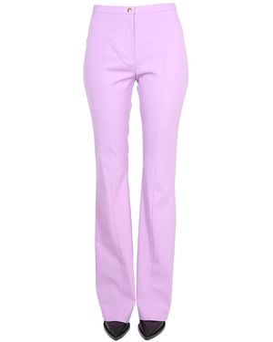 Patou Virgin Wool Trousers - Purple