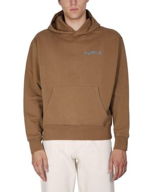 sunflower Felpa Con Ricamo Logo - Marrone