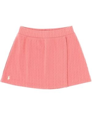 Polo Ralph Lauren Costume Con Motivo Maglia Intrecciata - Pink