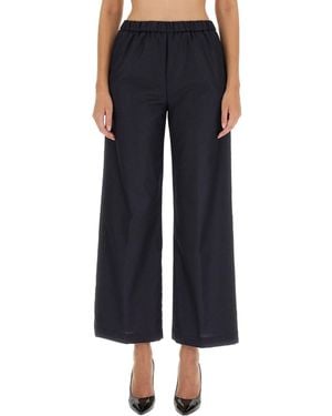 Aspesi Relaxed Wide Leg Trousers - Black