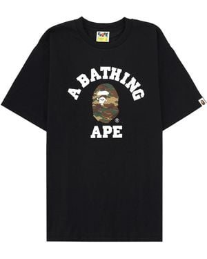 A Bathing Ape T-Shirt "Glitch Woodland" - Black