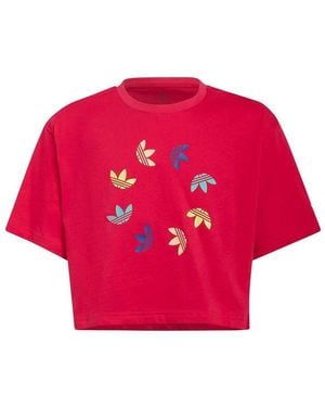 adidas Originals Cropped T-Shirt - Red