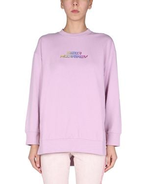 Stella McCartney Logo Crew Neck Sweatshirt - Pink