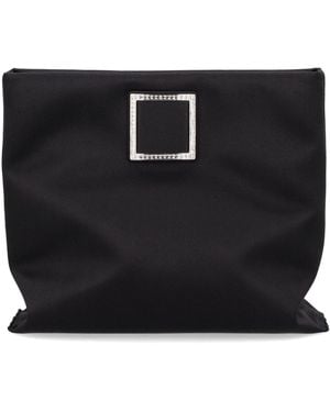 Roger Vivier "Trompette" Clutch Bag - Black