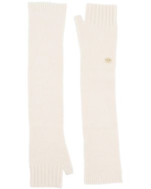 Ganni Wool Gloves - White