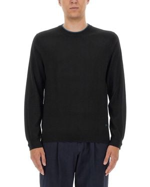 Paul Smith Jersey With Logo - Black