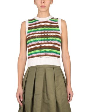 Department 5 Wool Patty Top - Green