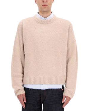 AMISH Knitted Pullover - White