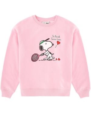 MC2 Saint Barth Maglia Girocollo Stampa Snoopy - Pink