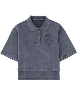 Alexander Wang Polo Con Logo - Blue