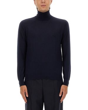 Saint Laurent Turtleneck Pullover - Blue