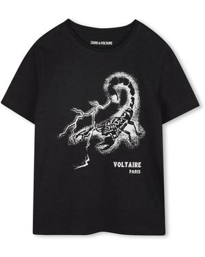 Zadig & Voltaire Zadig&Voltaire T-Shirt With "Scorpion" Logo - Black