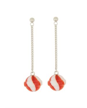 Fiorucci Orecchini "Lollipop" Mini - Bianco