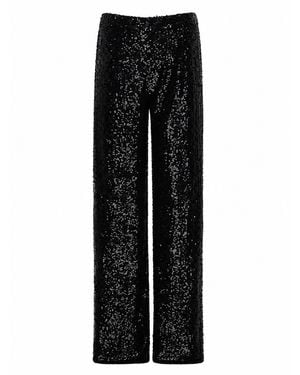 P.A.R.O.S.H. P. A.R. O.S. H. Pantalone Dritto Con Paillettes - Black