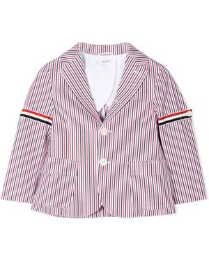 Thom Browne Kids' Mini Patch Pocket Sport Jacket With Armbands - Pink