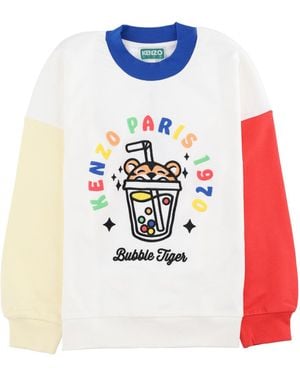 KENZO Felpa "Bubble Tiger" - White