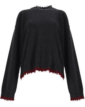 Uma Wang Maglia Effetto Consumato - Black
