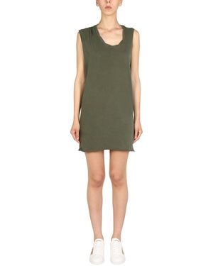 DSquared² Mini Round Neckline Dress - Green