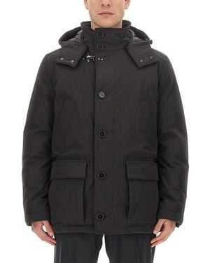 Fay Technical Fabric Caban - Black