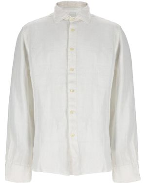120% Lino Camicia - White