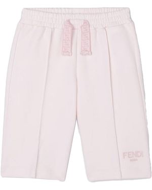 Fendi Short With Logo - Pink