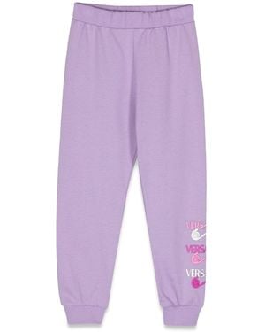 Versace Sweatpants Logo Pins - Purple