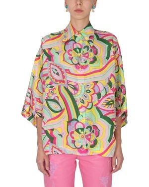 Dolce & Gabbana Loose Printed Shirt - Pink