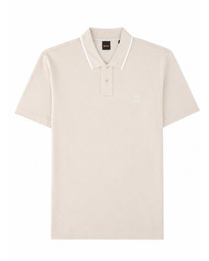 BOSS Polo Con Logo - White