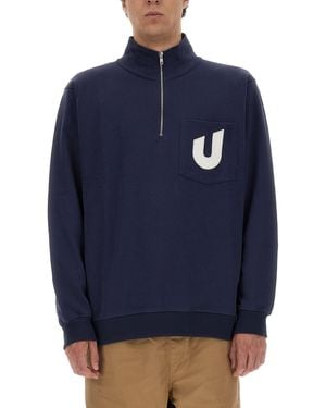 UMBRO X YMC Logo Sweatshirt - Blue