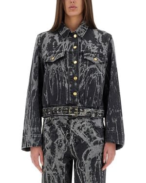 Ganni Heavy Denim Jacket - Grey